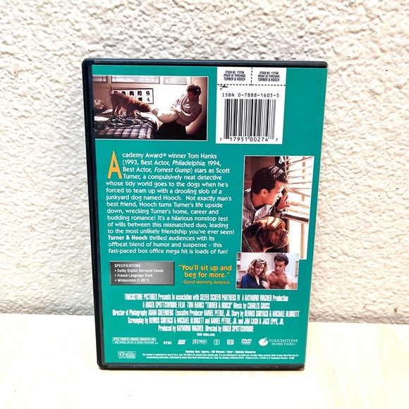 Turner and Hooch with Tom Hanks. Dvd. Like New. - Picture 2 of 3
